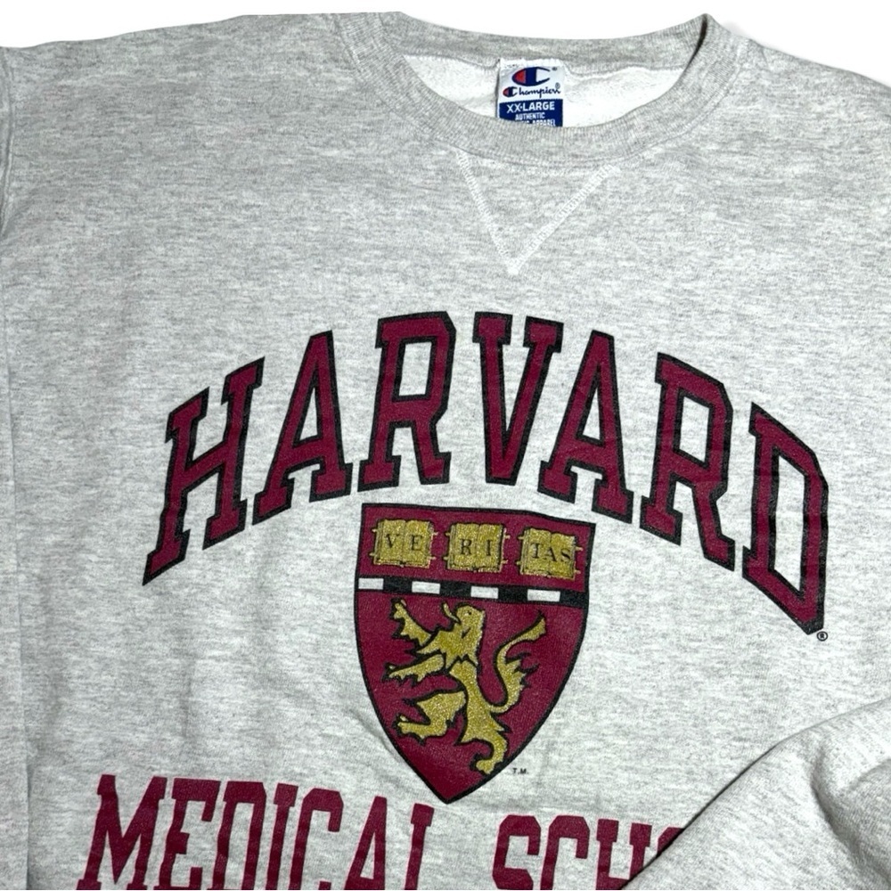 Vintage 90s Champion Harvard Medical School Crewneck Sweatshirt - Picture 2 of 3